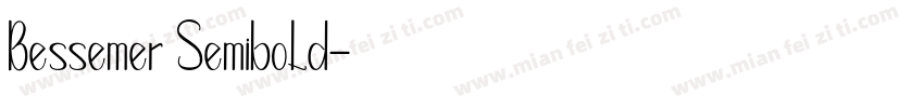 Bessemer Semibold字体转换
